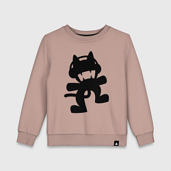 Свитшот хлопковый детский MONSTERCAT, цвет: пыльно-розовый