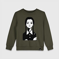 Детский свитшот Wednesday Addams