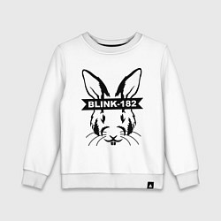 Свитшот хлопковый детский Blink-182, цвет: белый