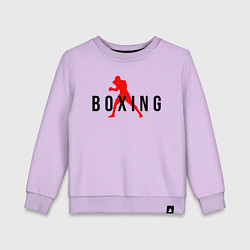 Свитшот хлопковый детский Boxing indastry, цвет: лаванда