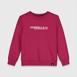 Свитшот хлопковый детский UMBRELLA CORP, цвет: маджента