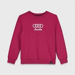 Свитшот хлопковый детский Audi Ауди, цвет: маджента