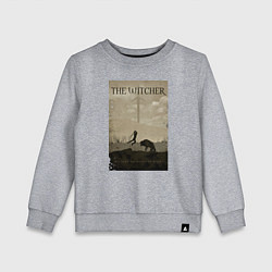 Свитшот хлопковый детский The Witcher, цвет: меланж