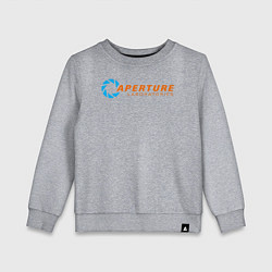 Свитшот хлопковый детский Aperture Laboratorie, цвет: меланж
