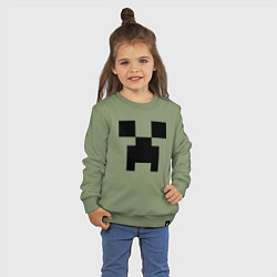 Свитшот хлопковый детский Minecraft, цвет: авокадо — фото 2