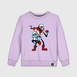 Свитшот хлопковый детский UNDERTALE, цвет: лаванда
