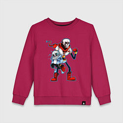 Свитшот хлопковый детский UNDERTALE, цвет: маджента