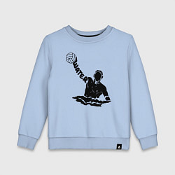 Свитшот хлопковый детский Ватерполист, цвет: мягкое небо