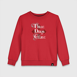 Свитшот хлопковый детский Three Days Grace, цвет: красный