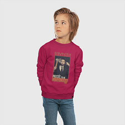 Свитшот хлопковый детский Eminem MTBMB, цвет: маджента — фото 2