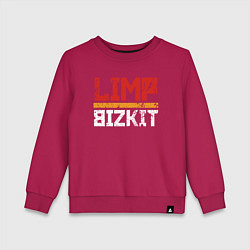 Свитшот хлопковый детский LIMP BIZKIT, цвет: маджента