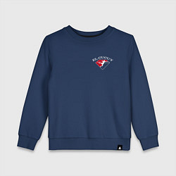 Свитшот хлопковый детский Tony Ferguson спина, цвет: тёмно-синий