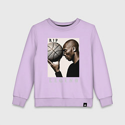 Свитшот хлопковый детский Kobe - RIP Legend, цвет: лаванда