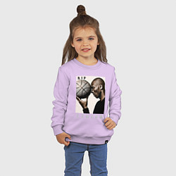 Свитшот хлопковый детский Kobe - RIP Legend, цвет: лаванда — фото 2