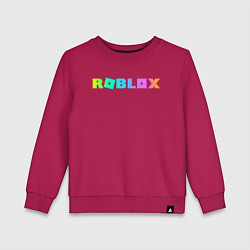 Свитшот хлопковый детский ROBLOX, цвет: маджента