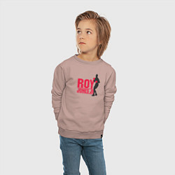 Свитшот хлопковый детский Roy Jones Jr, цвет: пыльно-розовый — фото 2