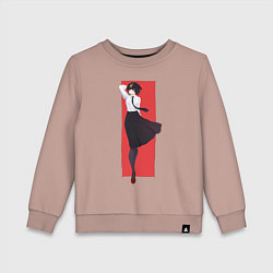 Свитшот хлопковый детский Bungou Stray Dogs, цвет: пыльно-розовый