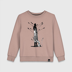 Свитшот хлопковый детский Vinland saga, цвет: пыльно-розовый