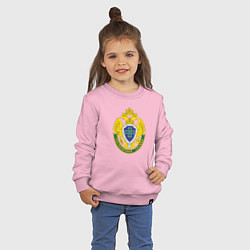 Свитшот хлопковый детский Пограничная служба, цвет: светло-розовый — фото 2