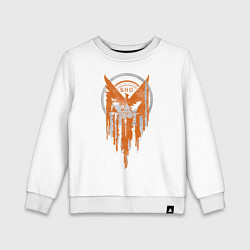 Свитшот хлопковый детский Capitol The Division 2, цвет: белый