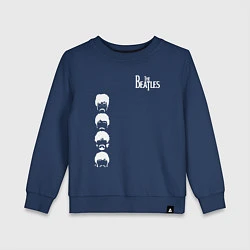 Свитшот хлопковый детский Beatles, цвет: тёмно-синий