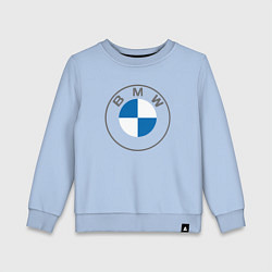 Свитшот хлопковый детский BMW LOGO 2020, цвет: мягкое небо