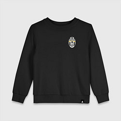 Свитшот хлопковый детский JUVENTUS, цвет: черный