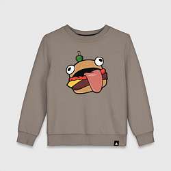 Свитшот хлопковый детский Fortnite Burger, цвет: утренний латте