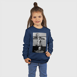 Свитшот хлопковый детский Хочешь? Земфира, цвет: тёмно-синий — фото 2