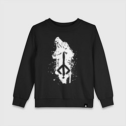 Свитшот хлопковый детский BLOODBORNE, цвет: черный