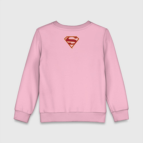 Детский свитшот Supergirl / Светло-розовый – фото 2