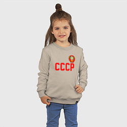 Свитшот хлопковый детский СССР, цвет: миндальный — фото 2