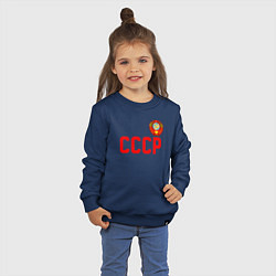 Свитшот хлопковый детский СССР, цвет: тёмно-синий — фото 2