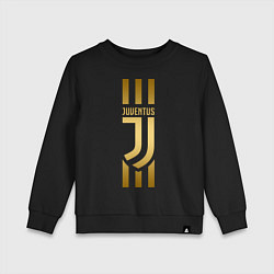 Свитшот хлопковый детский JUVENTUS, цвет: черный