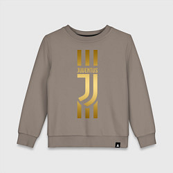 Свитшот хлопковый детский JUVENTUS, цвет: утренний латте