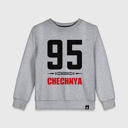 Свитшот хлопковый детский 95 Chechnya, цвет: меланж