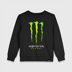 Свитшот хлопковый детский MONSTER ENERGY, цвет: черный
