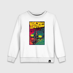 Свитшот хлопковый детский Back to the Future, цвет: белый