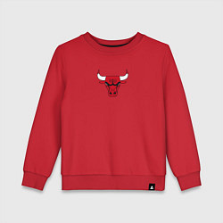 Свитшот хлопковый детский CHICAGO BULLS, цвет: красный