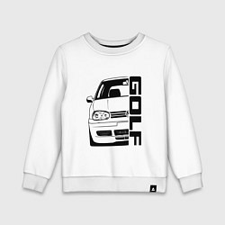 Свитшот хлопковый детский Volkswagen Golf Z, цвет: белый