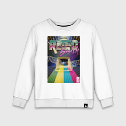 Свитшот хлопковый детский Retro game, цвет: белый