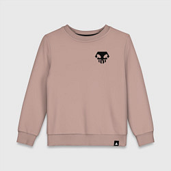 Свитшот хлопковый детский Bleach - 11-ый отряд спина, цвет: пыльно-розовый