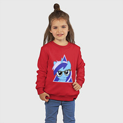 Свитшот хлопковый детский Trixie hipster, цвет: красный — фото 2