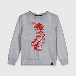 Свитшот хлопковый детский JoJo Bizarre Adventure, цвет: меланж
