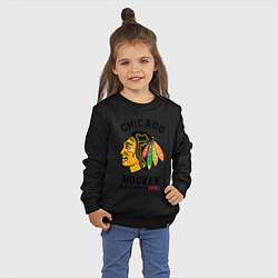 Свитшот хлопковый детский CHICAGO BLACKHAWKS NHL, цвет: черный — фото 2