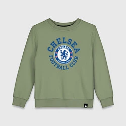 Свитшот хлопковый детский Chelsea FC, цвет: авокадо
