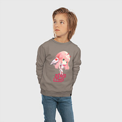 Свитшот хлопковый детский Zero-chan, цвет: утренний латте — фото 2