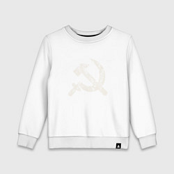 Свитшот хлопковый детский СССР, цвет: белый