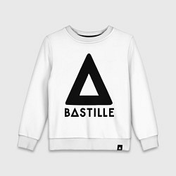 Свитшот хлопковый детский Bastille, цвет: белый