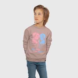 Свитшот хлопковый детский Re:Zero, Рам и Рем, цвет: пыльно-розовый — фото 2